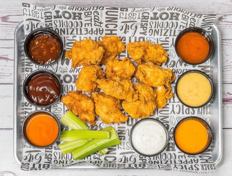 5pc Boneless Wings.