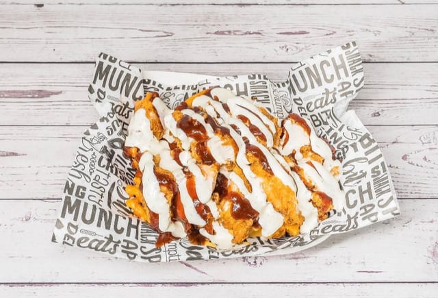 Loaded Honey Waffle Fries.
