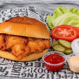 Build Your Own Chicken Burger