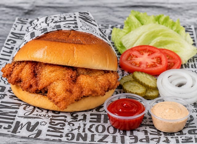 Build Your Own Chicken Burger.