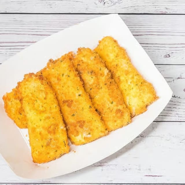 Freshly Made Mozzarella Sticks.